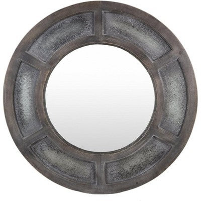 Klasyczne lustro ścienne 36\" x 36\" w brązowej ramie