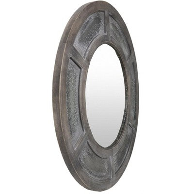 Klasyczne lustro ścienne 36\" x 36\" w brązowej ramie