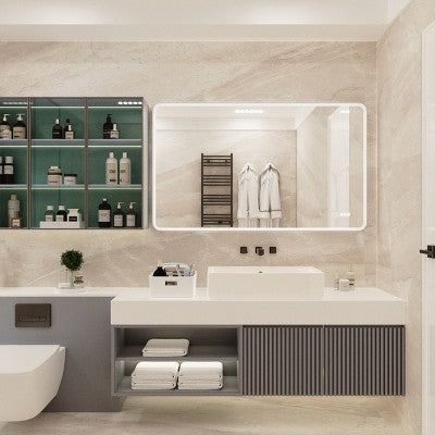 Lustro łazienkowe 60\" x 36\" z podświetleniem LED i funkcją antypara