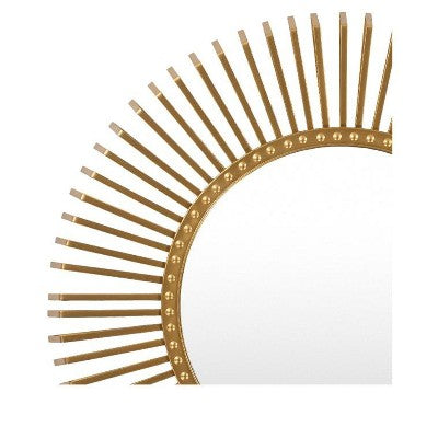 Ozdobne lustro ścienne 40\" x 40\" w złotej ramie