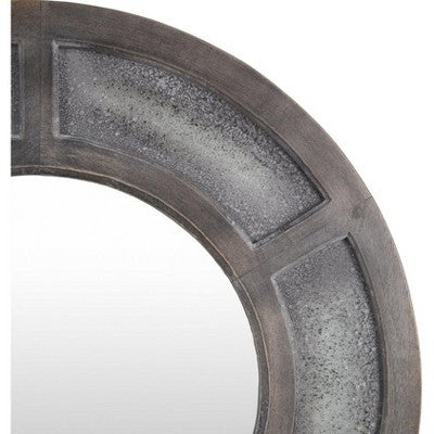 Klasyczne lustro ścienne 36\" x 36\" w brązowej ramie