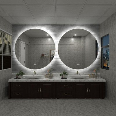 Okrągłe podświetlane lustro 40\" z funkcją antymgielną